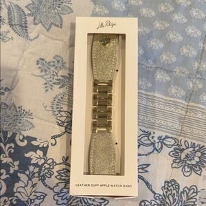 Lilly Pulitzer Shimmering Gold Leather Watch Band